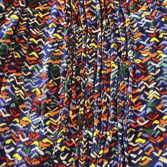 Anthropology Maeve-M-multicolored, V-neck, sleeveless, button down, top/blouse. - Picture 6 of 13